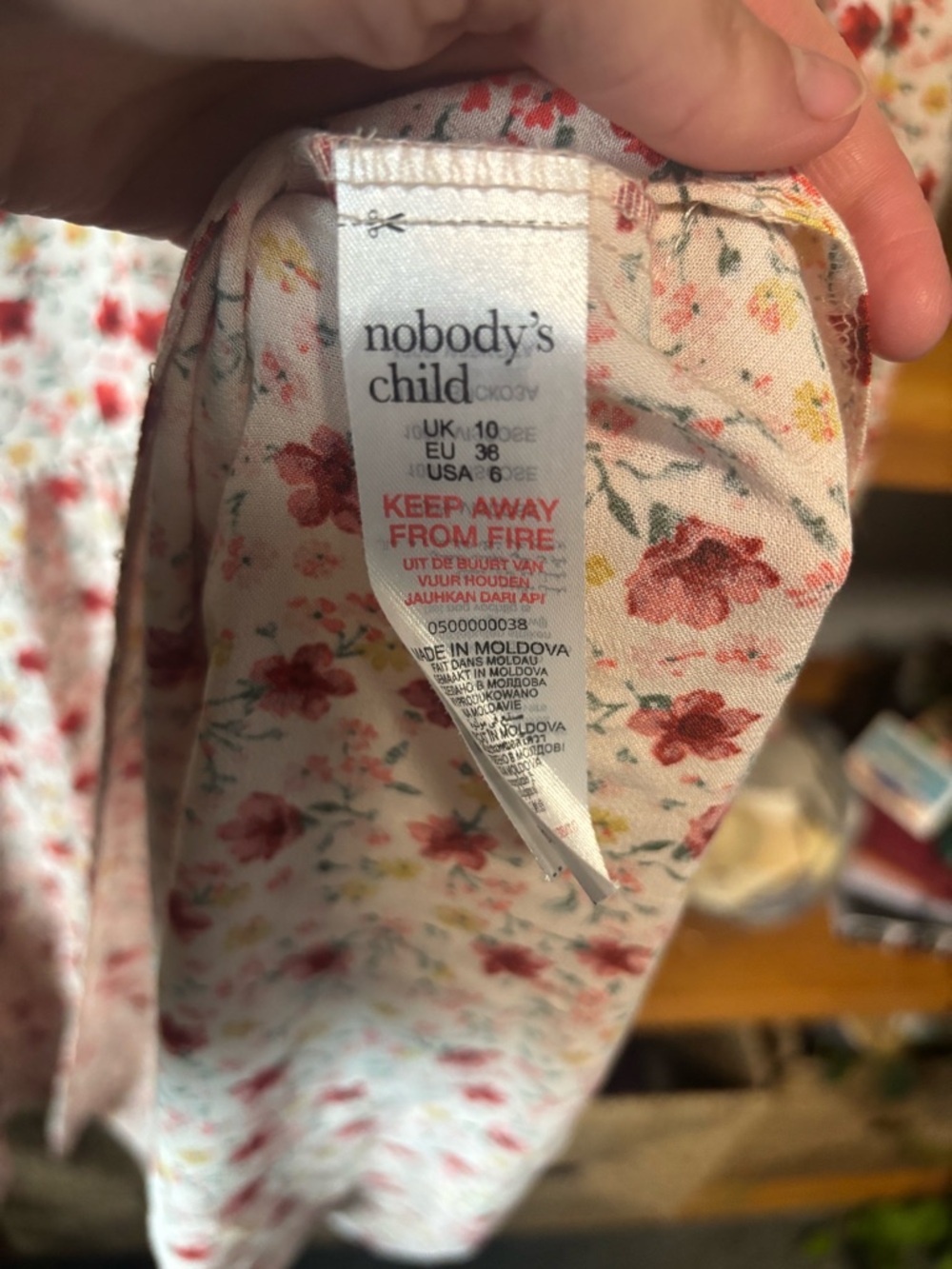 Nobody’s Child Floral Babydoll Tunic Dress | Size 6 - Picture 6 of 6